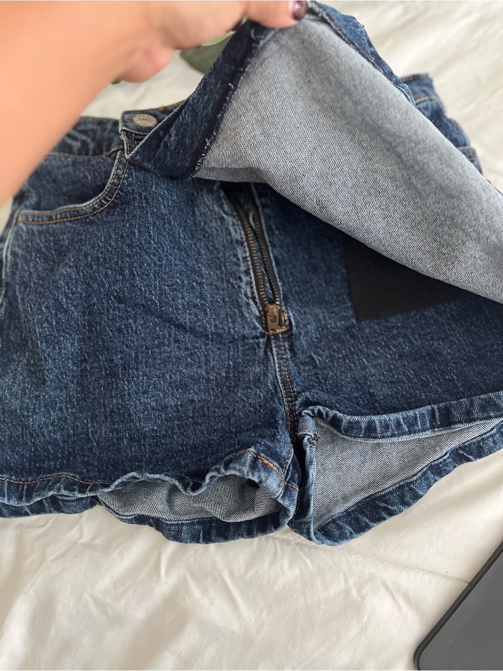 denim skort - Picture 3 of 4